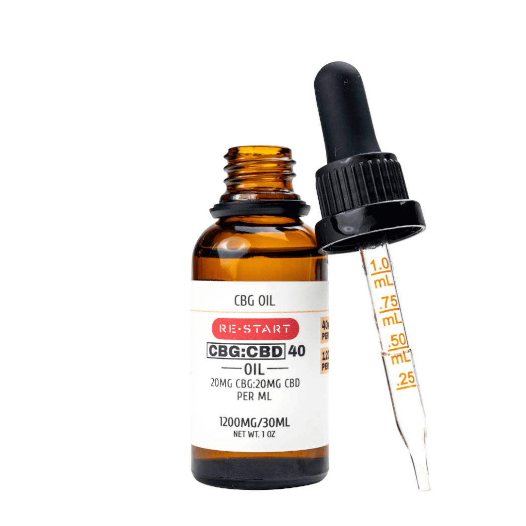 CBG CBD Oil | Cognitive Support | 30mL NO THC (1:1) / 40mg/mL (1200MG)